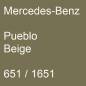 Preview: Mercedes-Benz, Pueblo Beige, 651 / 1651.